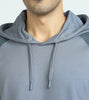 Quest French Terry Cotton-Blend Hoodies Set For Men Slate Grey - XYXX Mens Apparels