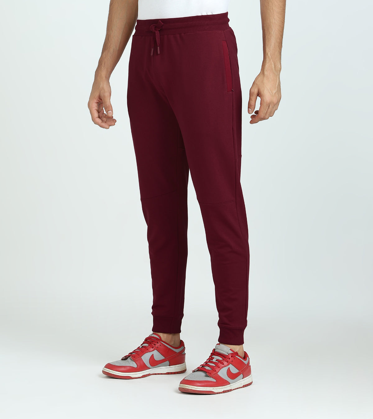 Quest French Terry Cotton Hoodie And Joggers Co-ord Set Scarlet Red - XYXX Crew
