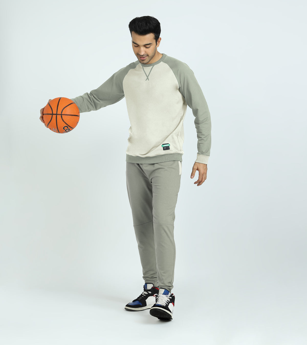 Quest French Terry Cotton-Blend Sweatshirt And Joggers Co-ord Set Butter White - XYXX Crew