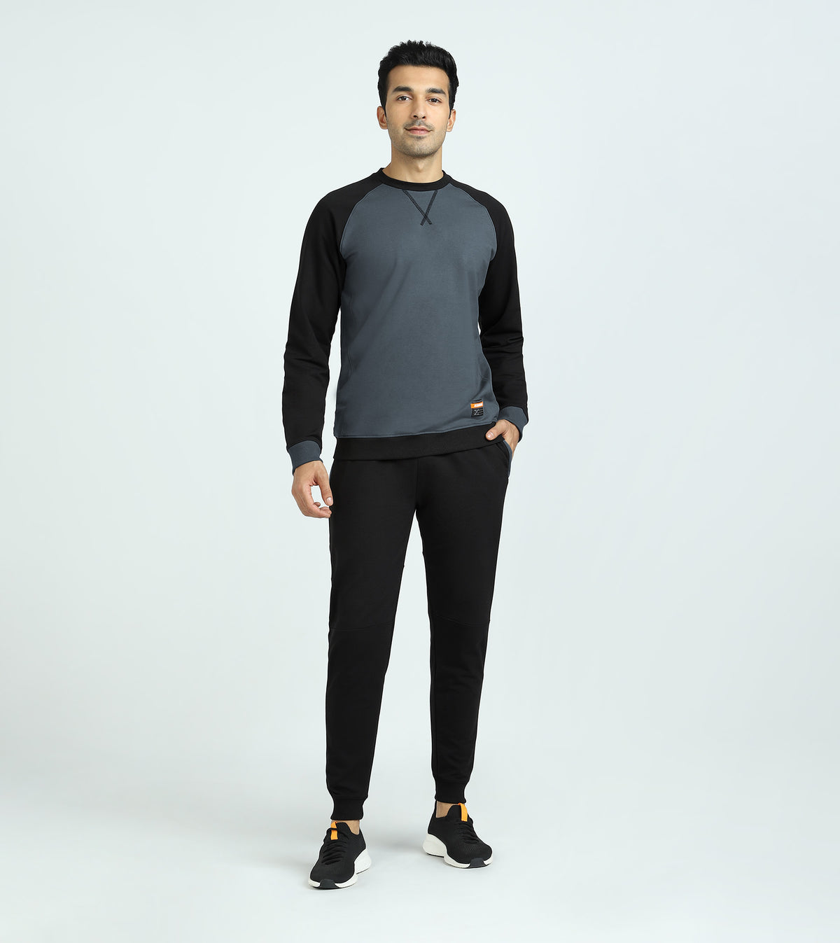 Quest French Terry Cotton-Blend Sweatshirt And Joggers Co-ord Set - Phantom Grey - XYXX Crew