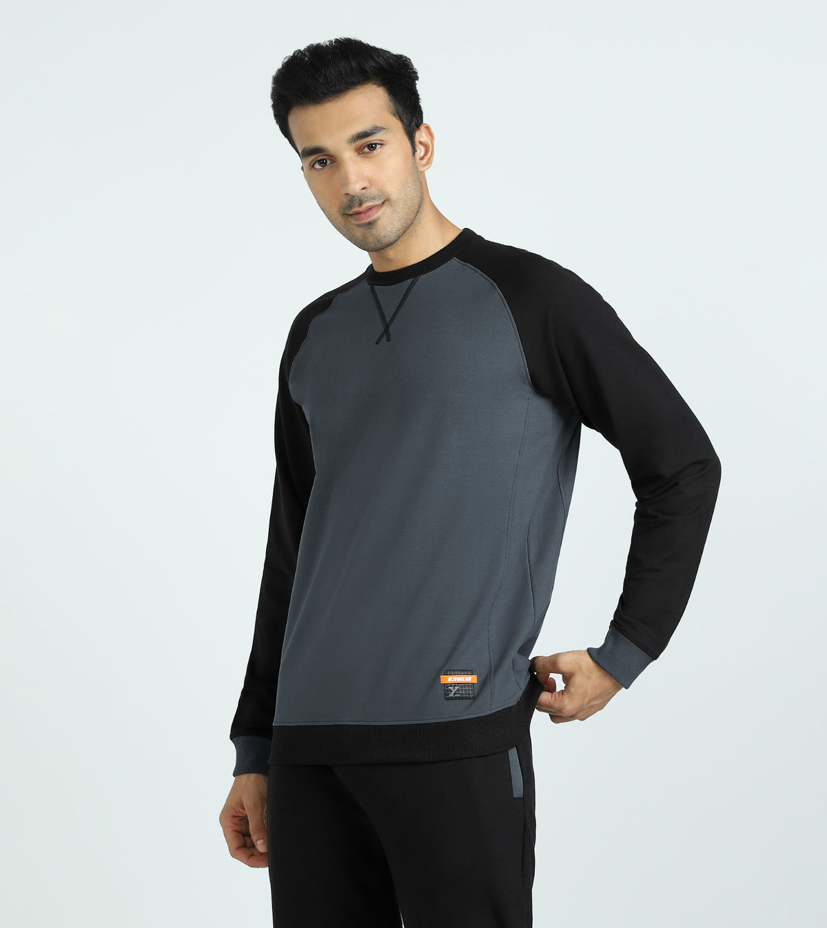 Quest French Terry Cotton-Blend Sweatshirt And Joggers Co-ord Set - Phantom Grey - XYXX Crew