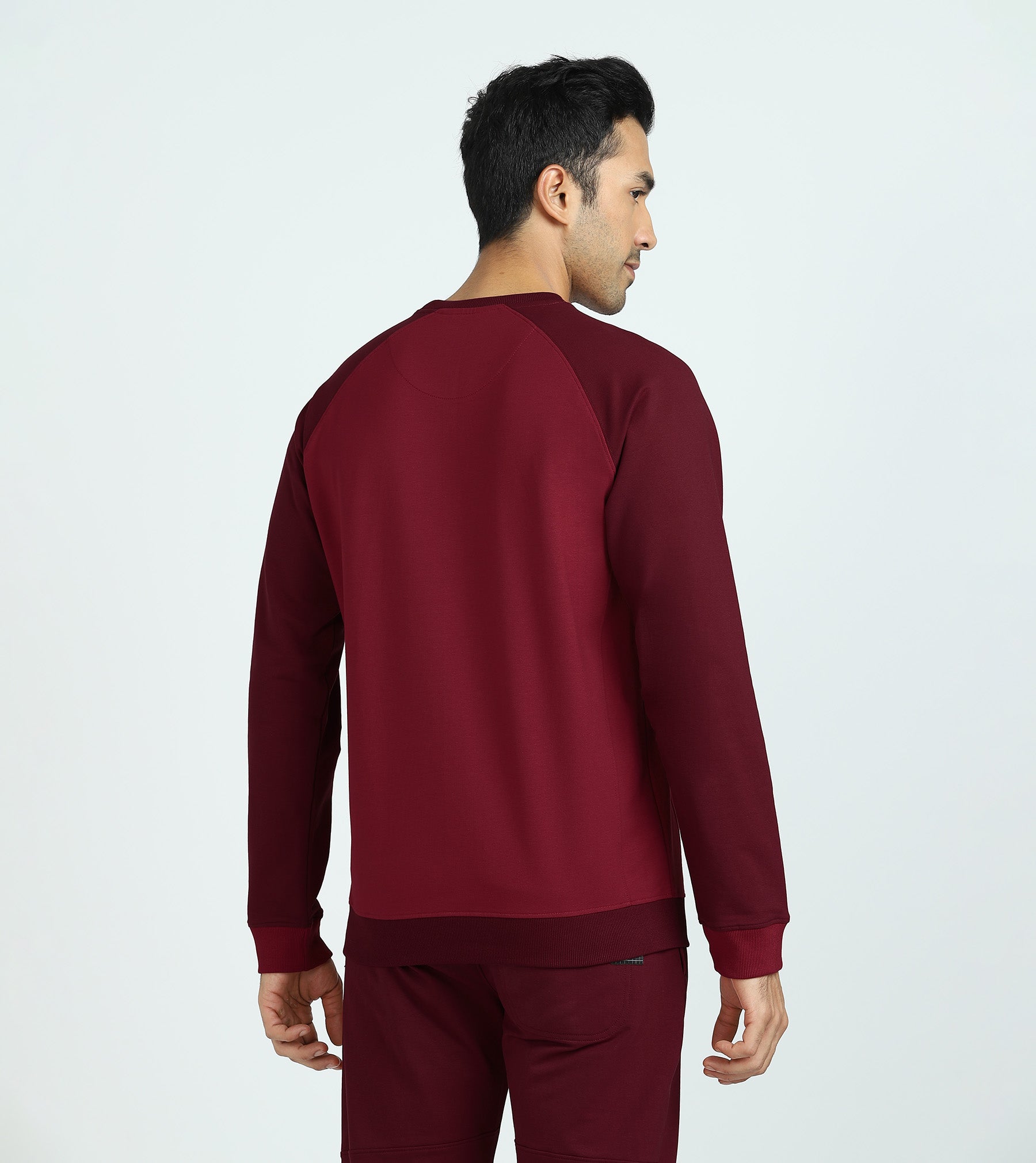 Quest French Terry Cotton-Blend Sweatshirts For Men Scarlet Red - XYXX Mens Apparels