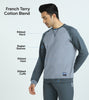 Quest French Terry Cotton-Blend Sweatshirts For Men Slate Grey - XYXX Mens Apparels