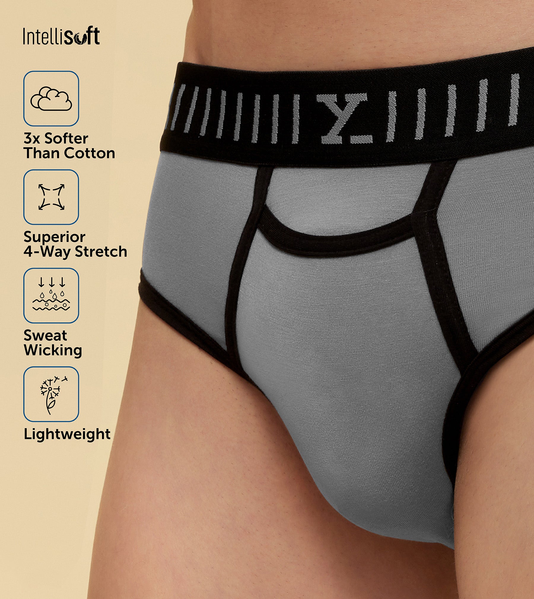 Printed Intellisoft Antimicrobial Micro Modal Premium Underwear Brief For  Men, Type: Briefs at Rs 245/piece in Surat