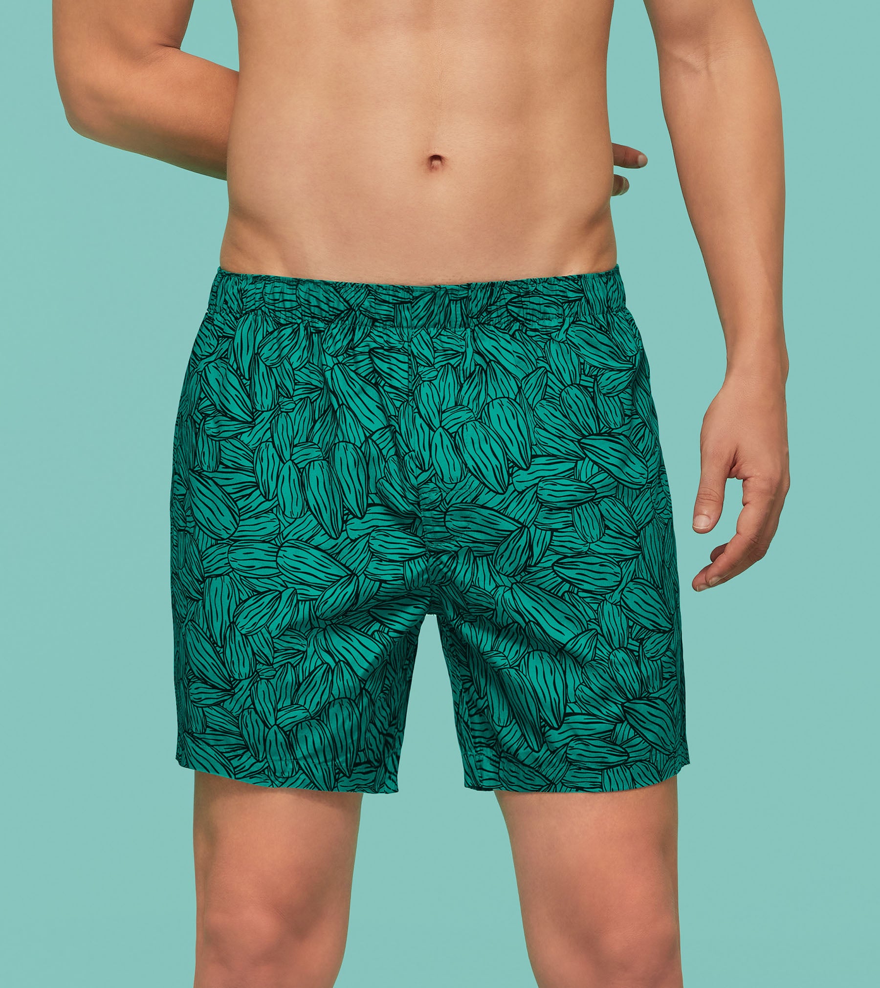 Cotton Boxer For Men - Green Printed Inner Boxers - XYXX – XYXX