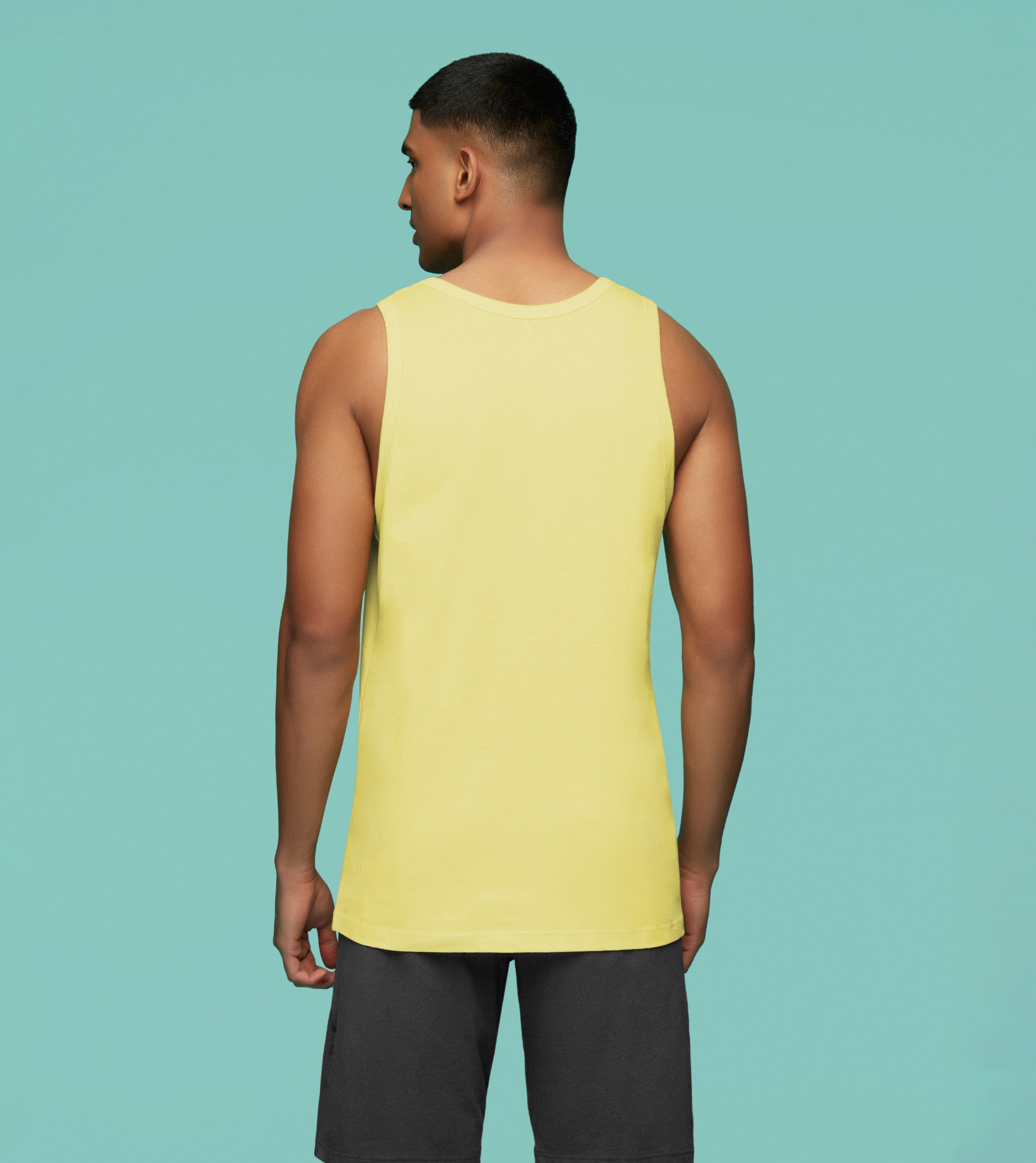 Renew Combed Cotton Fashion Vests For Mens Pack of 2 (Yellow, Light Blue) - XYXX Mens Apparels