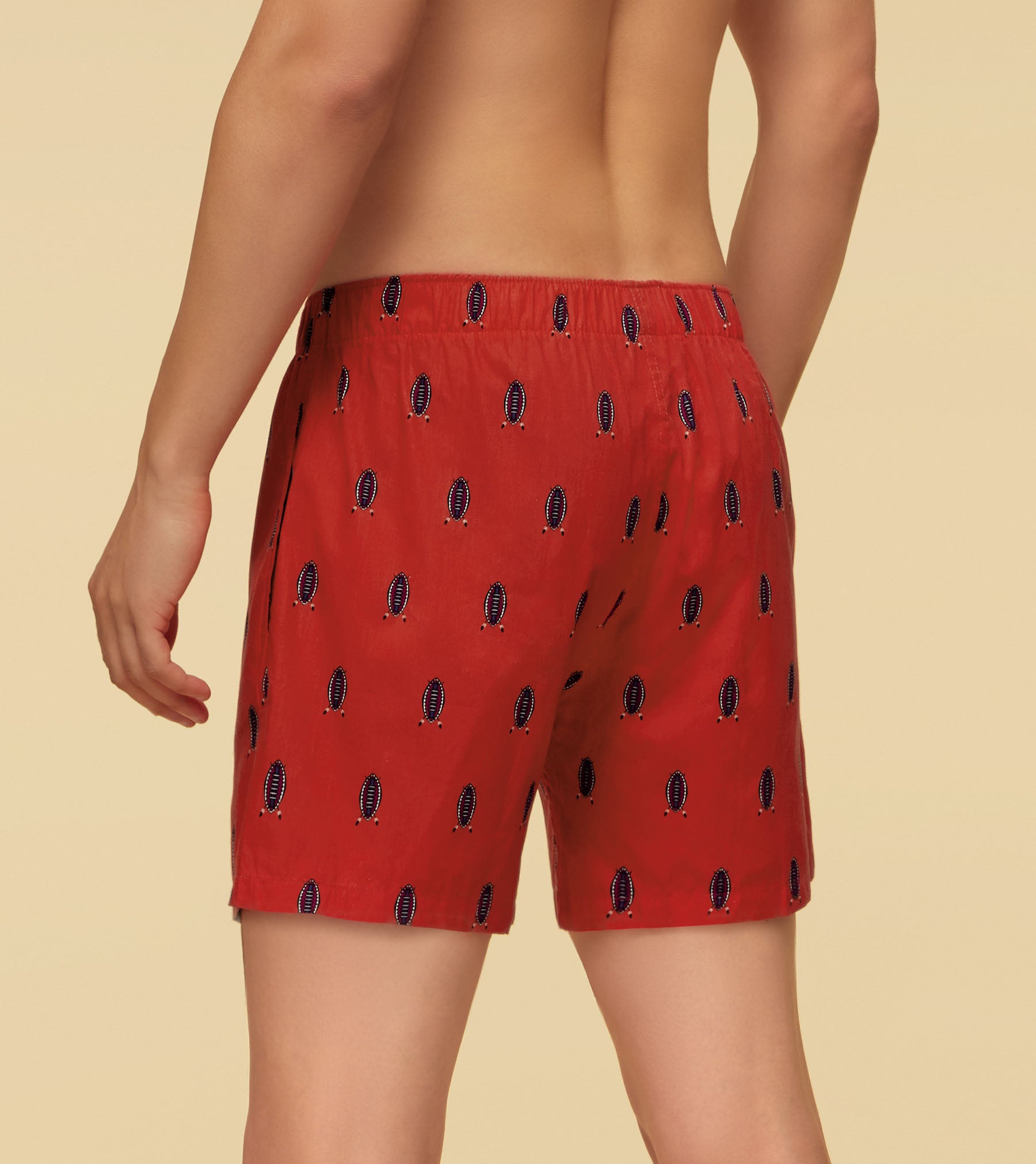 Savanna Combed Cotton Boxers For Men Shield Red - XYXX Mens Apparels