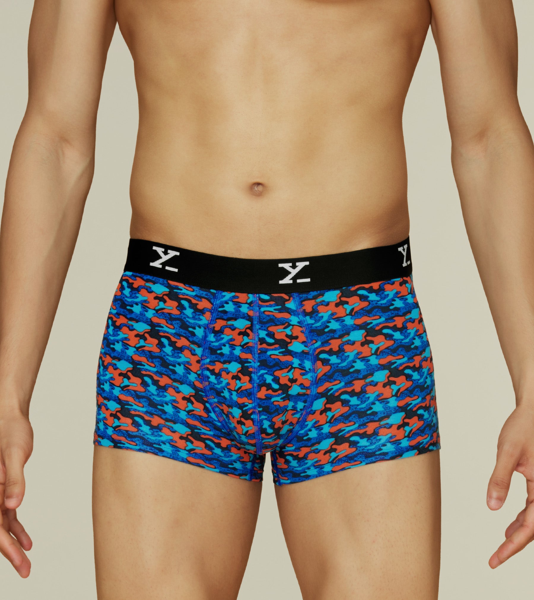 Shuffle Modal Trunks For Men Camouflage Blue -  XYXX Mens Apparels