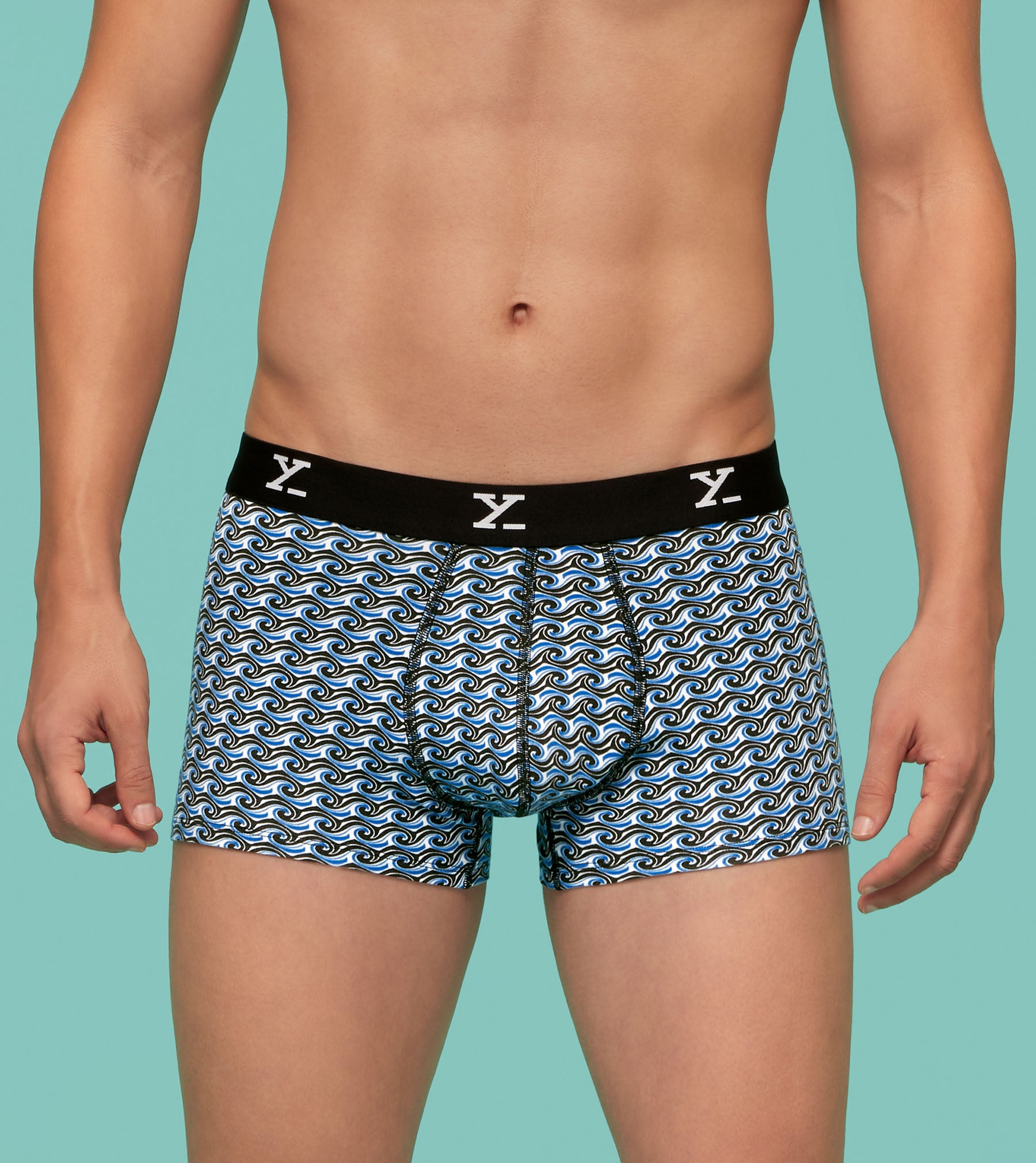 Shuffle Modal Trunks For Men Beach Waves -  XYXX Crew