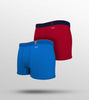 Traq Silver Cotton Trunks For Men Pack of 2(Red, Light Blue) -  XYXX Mens Apparels