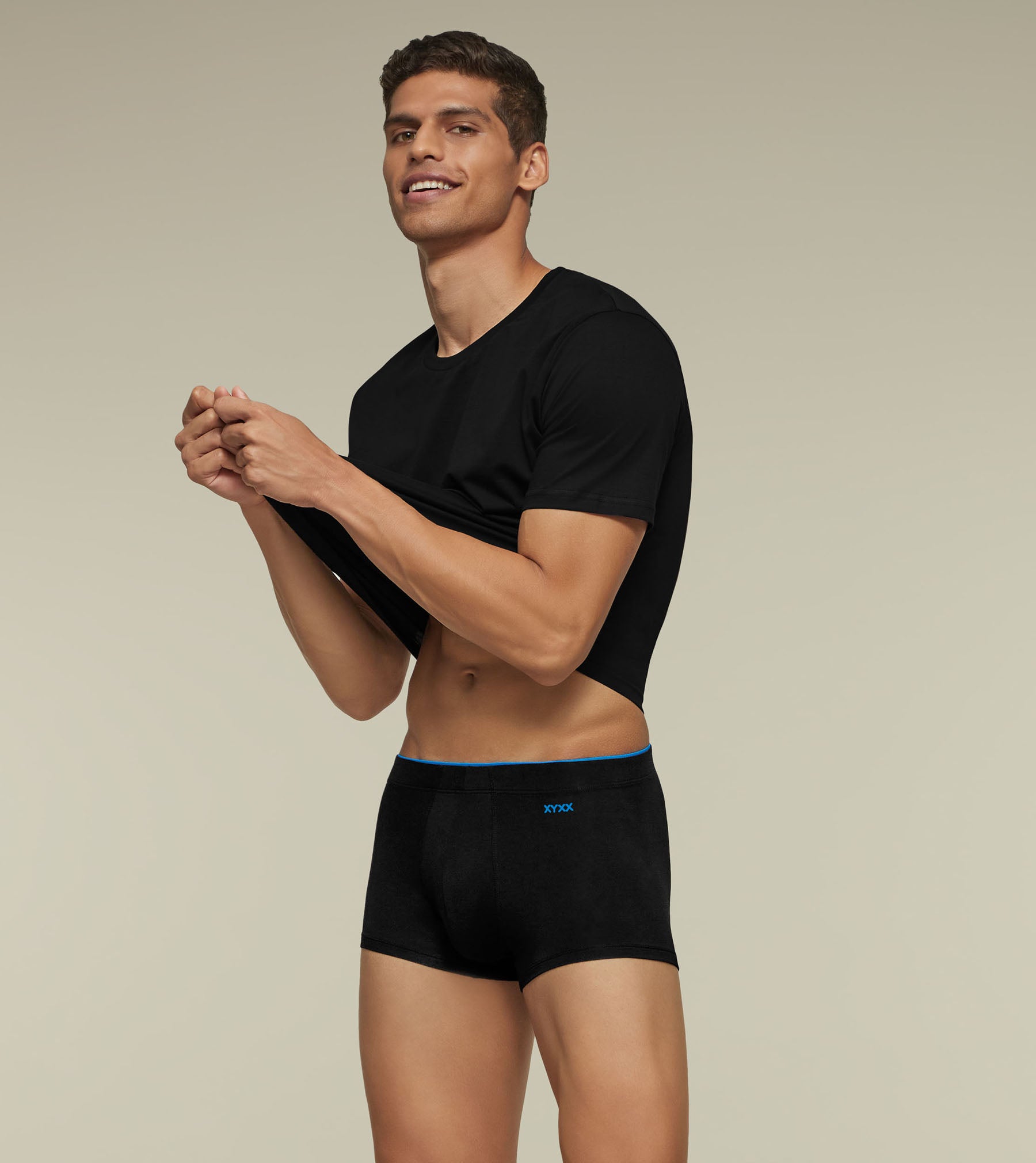 Uno Modal Trunks For Men Pack of 3 (All Black) -  XYXX Mens Apparels